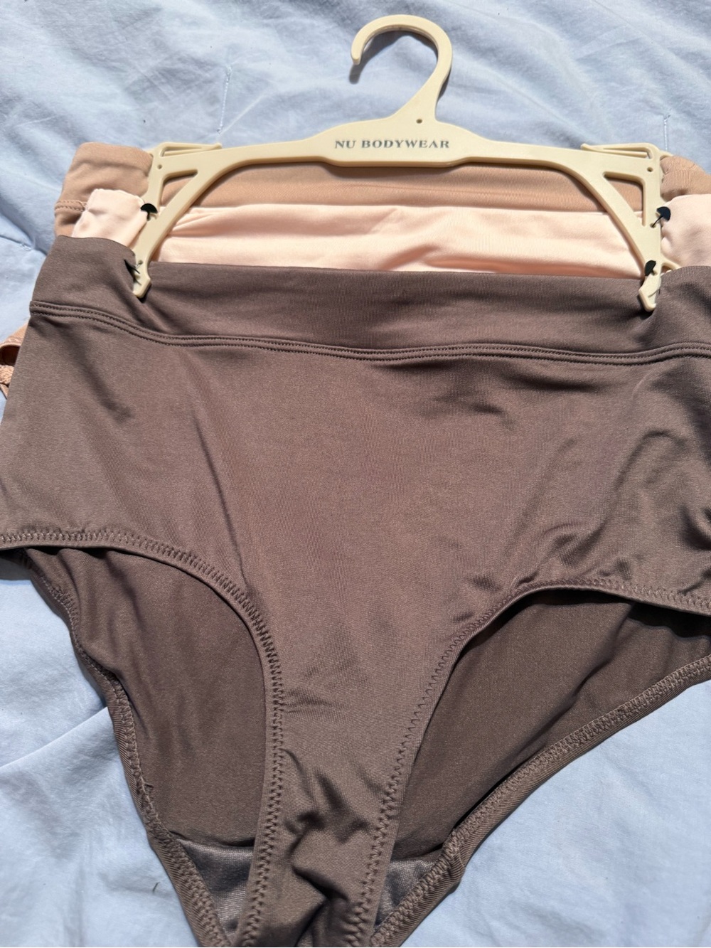 High-Waist Seamless Panties - Brown